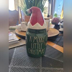 Rae Dunn canister with topper